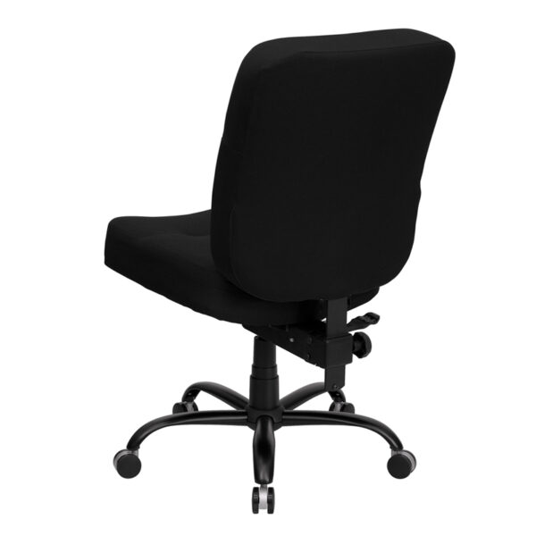 Contemporary Big & Tall Office Chair Black 400LB High Back Chair