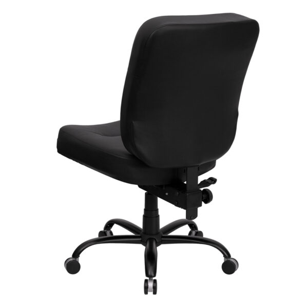 Contemporary Big & Tall Office Chair Black 400LB High Back Chair