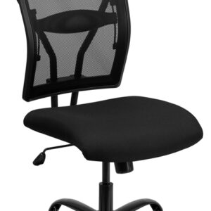 Wholesale HERCULES Series Big & Tall 400 lb. Rated Black Mesh Executive Swivel Ergonomic Office Chair