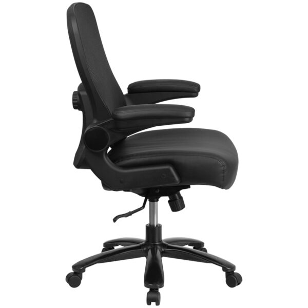 Contemporary Big & Tall Office Chair Black 500LB High Back Chair