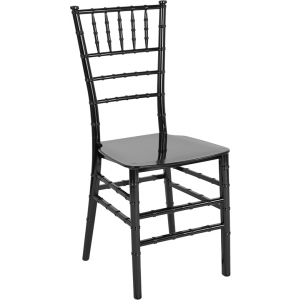 Wholesale HERCULES Series Black Resin Stacking Chiavari Chair