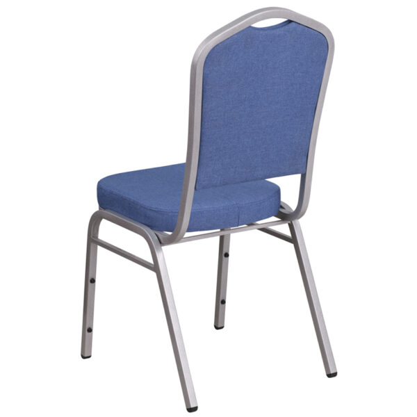 Multipurpose Banquet Chair Blue Fabric Banquet Chair