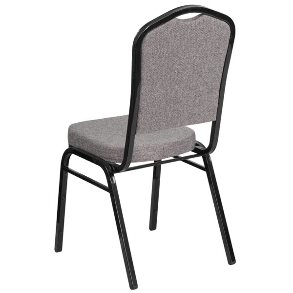 Multipurpose Banquet Chair Gray Fabric Banquet Chair