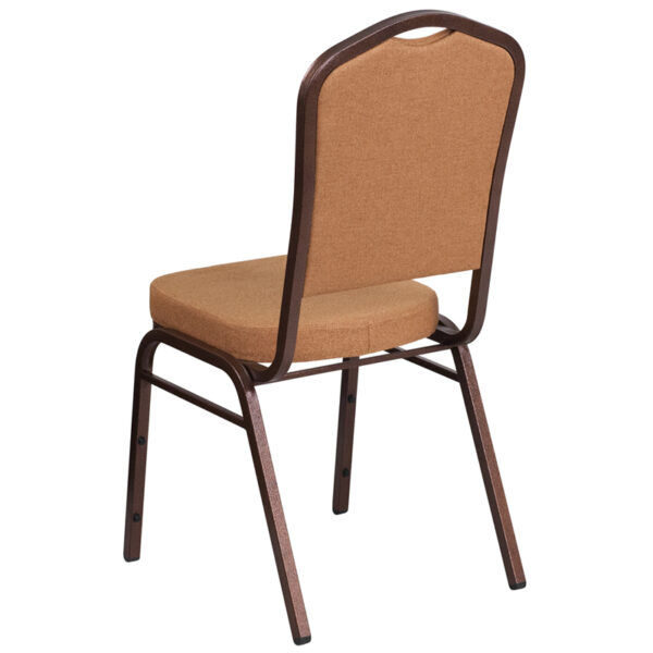 Multipurpose Banquet Chair Brown Fabric Banquet Chair
