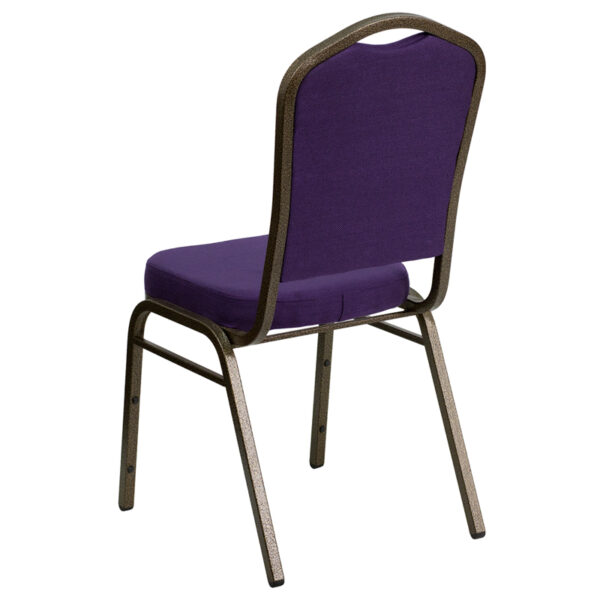 Multipurpose Banquet Chair Purple Fabric Banquet Chair
