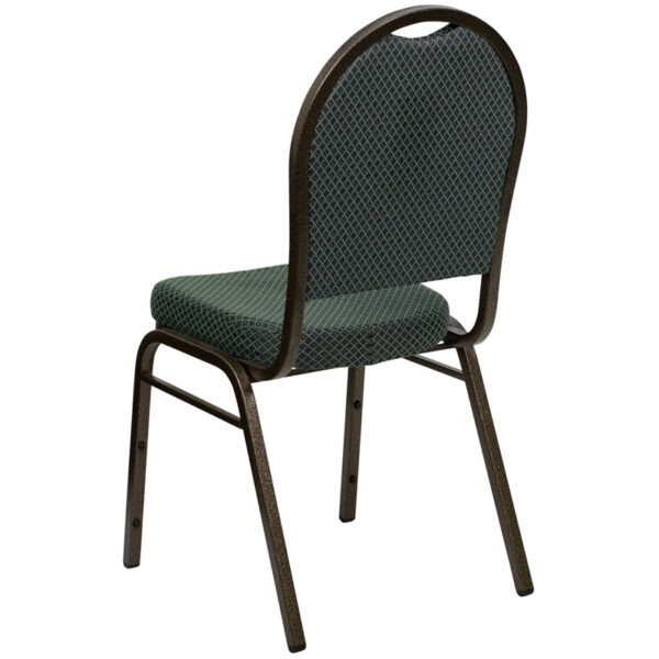 Multipurpose Banquet Chair Green Fabric Banquet Chair