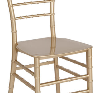 Wholesale HERCULES Series Gold Resin Stacking Chiavari Chair