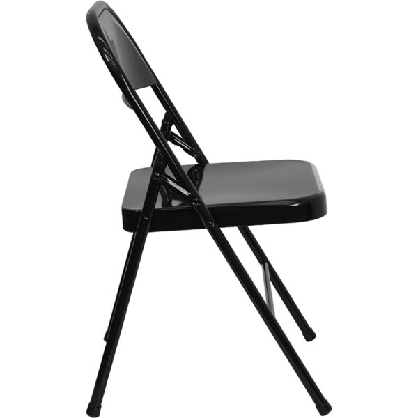 Metal Folding Chair Black Metal Folding Chair