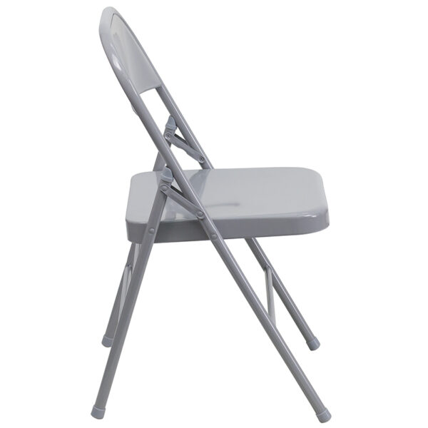 Metal Folding Chair Gray Metal Folding Chair