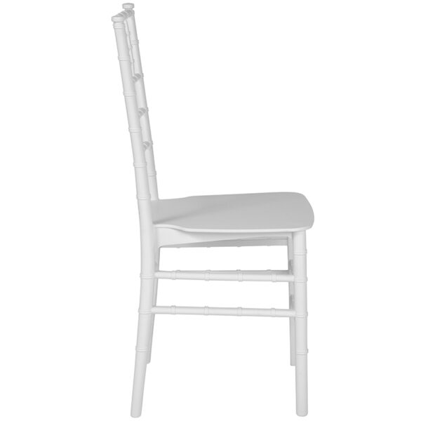 Lowest Price HERCULES Series White Resin Stacking Chiavari Chair