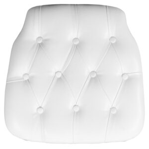 Wholesale Hard White Tufted Vinyl Chiavari Chair Cushion