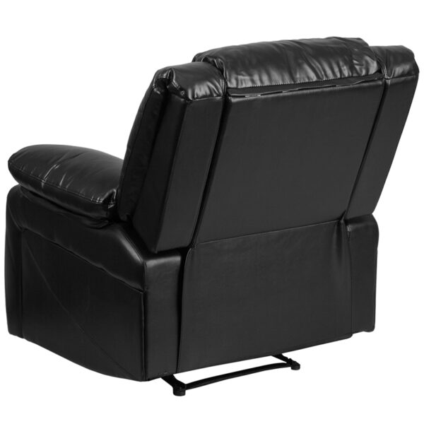 Contemporary Style Black Leather Recliner