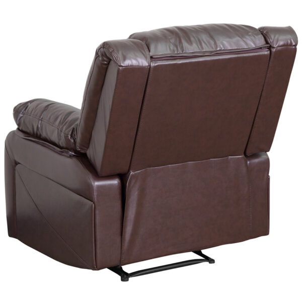 Lowest Price Harmony Series Brown Leather Recliner