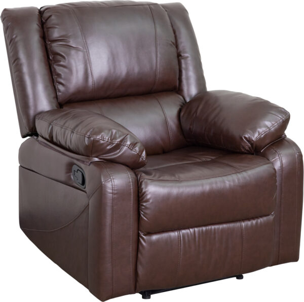 Wholesale Harmony Series Brown Leather Recliner