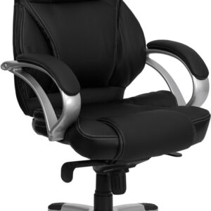 Wholesale High Back Black Leather Contemporary Executive Swivel Ergonomic Office Chair
