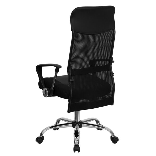 Contemporary Task Office Chair Black High Back Task Chair