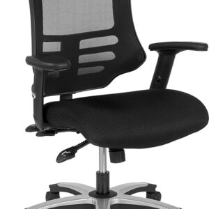 Wholesale High Back Black Mesh Multifunction Executive Swivel Ergonomic Office Chair with Molded Foam Seat and Adjustable Arms