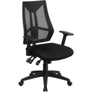 Wholesale High Back Black Mesh Multifunction Swivel Ergonomic Task Office Chair with Adjustable Arms