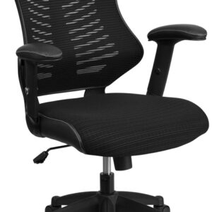 Wholesale High Back Designer Black Mesh Executive Swivel Ergonomic Office Chair with Adjustable Arms