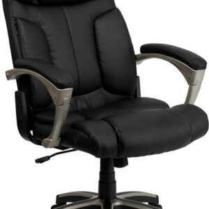 Wholesale High Back Folding Black Leather Executive Swivel Office Chair with Arms