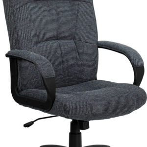 Wholesale High Back Gray Fabric Executive Swivel Office Chair with Arms