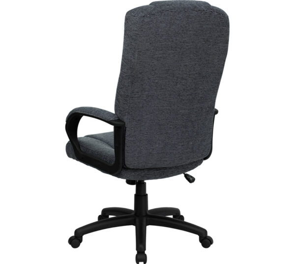 Contemporary Office Chair Gray High Back Fabric Chair