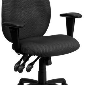 Wholesale High Back Gray Fabric Multifunction Ergonomic Executive Swivel Office Chair with Adjustable Arms