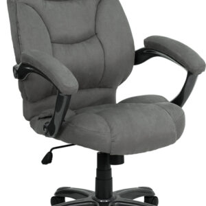 Wholesale High Back Gray Microfiber Contemporary Executive Swivel Ergonomic Office Chair with Arms