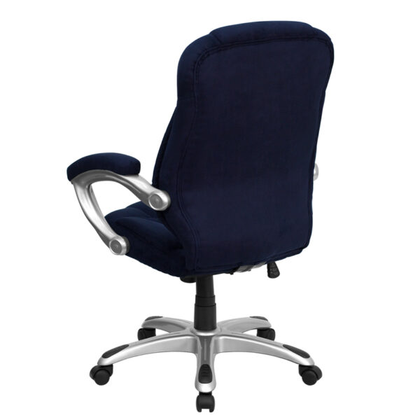 Contemporary Office Chair Navy High Back Chair