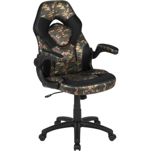 Wholesale High Back Racing Style Ergonomic Gaming Chair with Flip-Up Arms