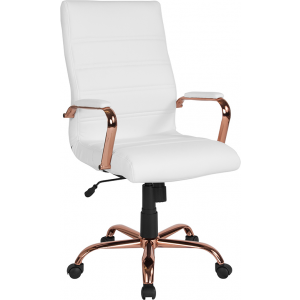 Rose Gold Restaurant Furniture Org, White Desk Chair With Rose Gold Arms