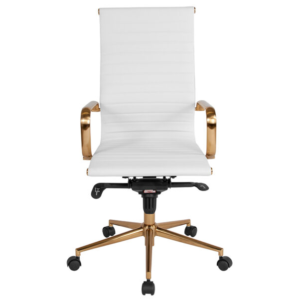 Contemporary Office Chair White High Back Office Chair
