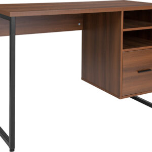 Wholesale Lincoln Collection Computer Desk in Rustic Wood Grain Finish