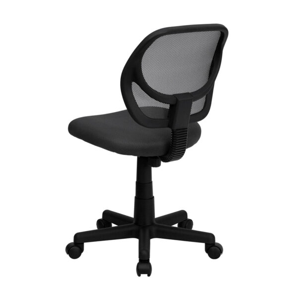 Contemporary Task Office Chair Gray Low Back Task Chair