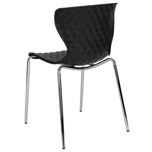 Multipurpose Stack Chair Black Plastic Stack Chair