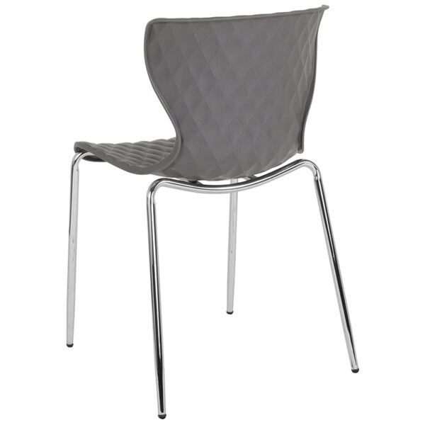Multipurpose Stack Chair Gray Plastic Stack Chair