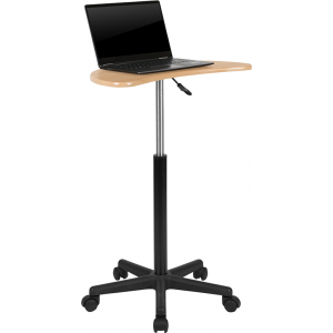 Wholesale Maple Sit to Stand Mobile Laptop Computer Desk