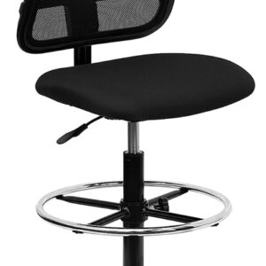 Wholesale Mid-Back Black Mesh Drafting Chair