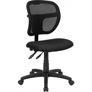 Wholesale Mid-Back Black Mesh Swivel Task Office Chair with Back Height Adjustment