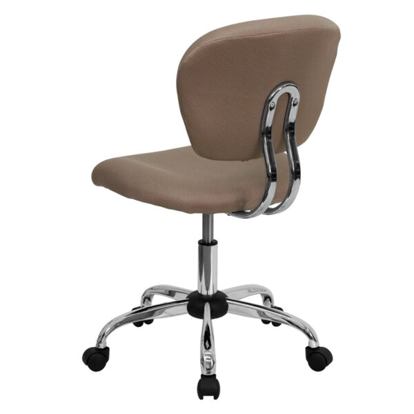 Contemporary Task Office Chair Coffee Mid-Back Task Chair