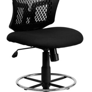 Wholesale Mid-Back Designer Back Drafting Chair with Fabric Seat