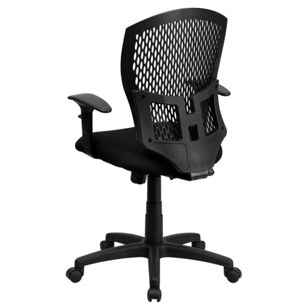 Contemporary Task Office Chair Black Mid-Back Task Chair