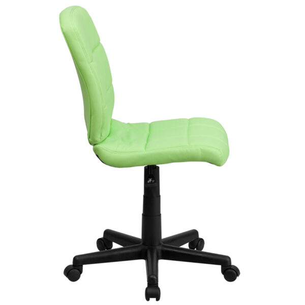 Contemporary Task Office Chair Green Mid-Back Task Chair