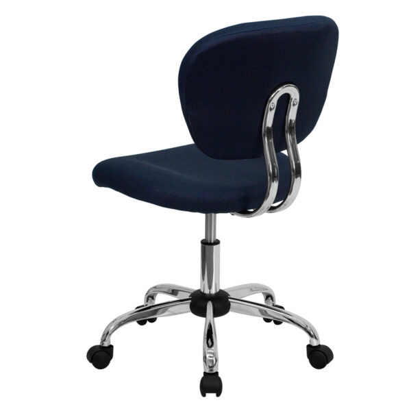 Contemporary Task Office Chair Navy Mid-Back Task Chair