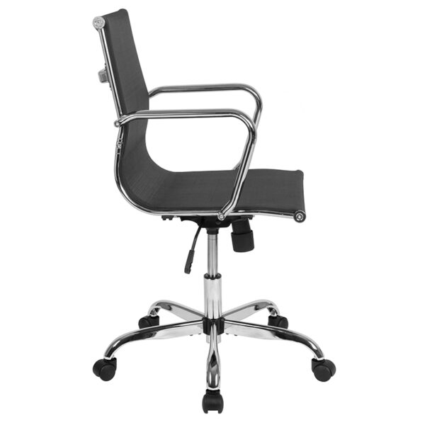 Contemporary Executive Office Chair Black Mesh Modern Office Chair