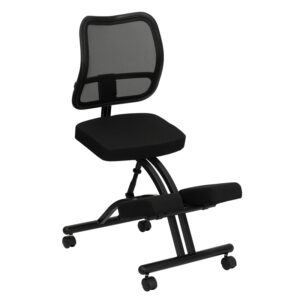 Wholesale Mobile Ergonomic Kneeling Office Chair with Black Mesh Back