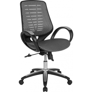 Wholesale Newton Mid-Back Ergonomic Office Chair with Contemporary Mesh Design in Gray