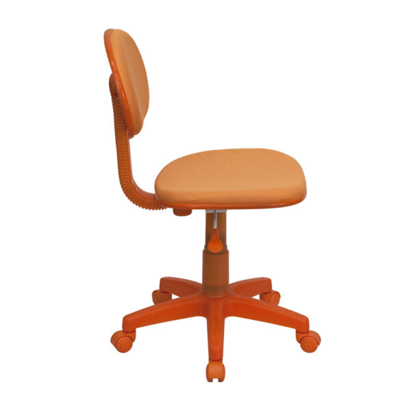 Lowest Price Orange Fabric Swivel Task Office Chair