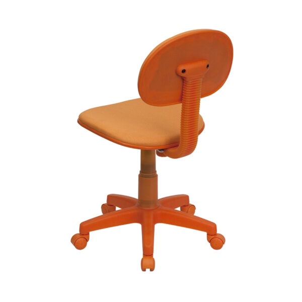 Student Task Chair Orange Low Back Task Chair