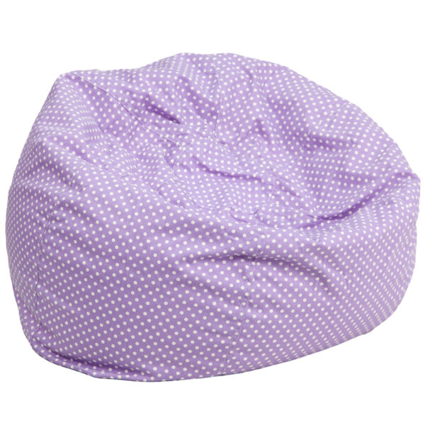 Wholesale Oversized Lavender Dot Bean Bag Chair